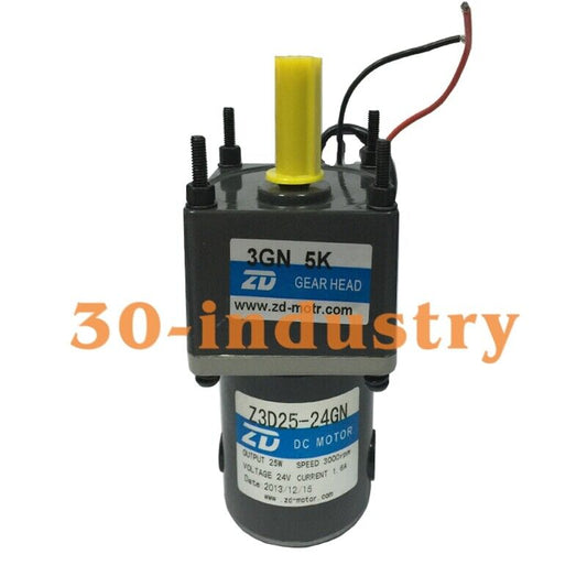 New ZD 24V 25W DC Motor Z3D25-24GN-3GN5K with 10mm Shaft - ZD
