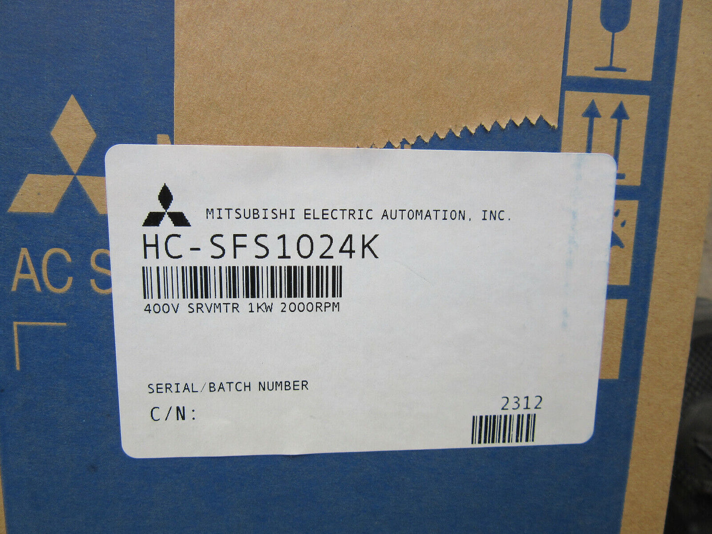 Mitsubishi HC-SFS1024K Servo Motor NEW! in Factory Sealed Box NEW - MITSUBISHI