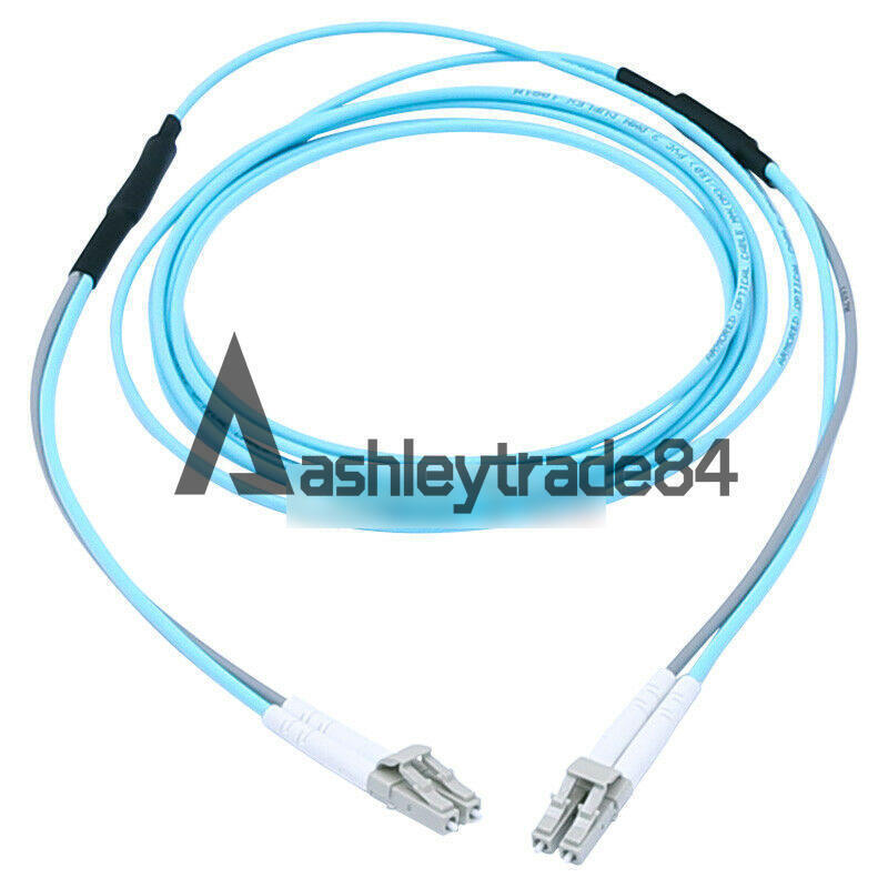 new 100M 10G OM3 Armored Cable Fiber Patch Cord LC to LC 3.0mm MM 50/125 Duplex