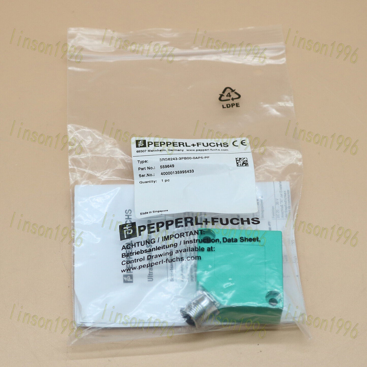 new FOR Pepperl+Fuchs Proximity Switch Sensor 3RG6243-3PB00-0AP5-PF - KOEED