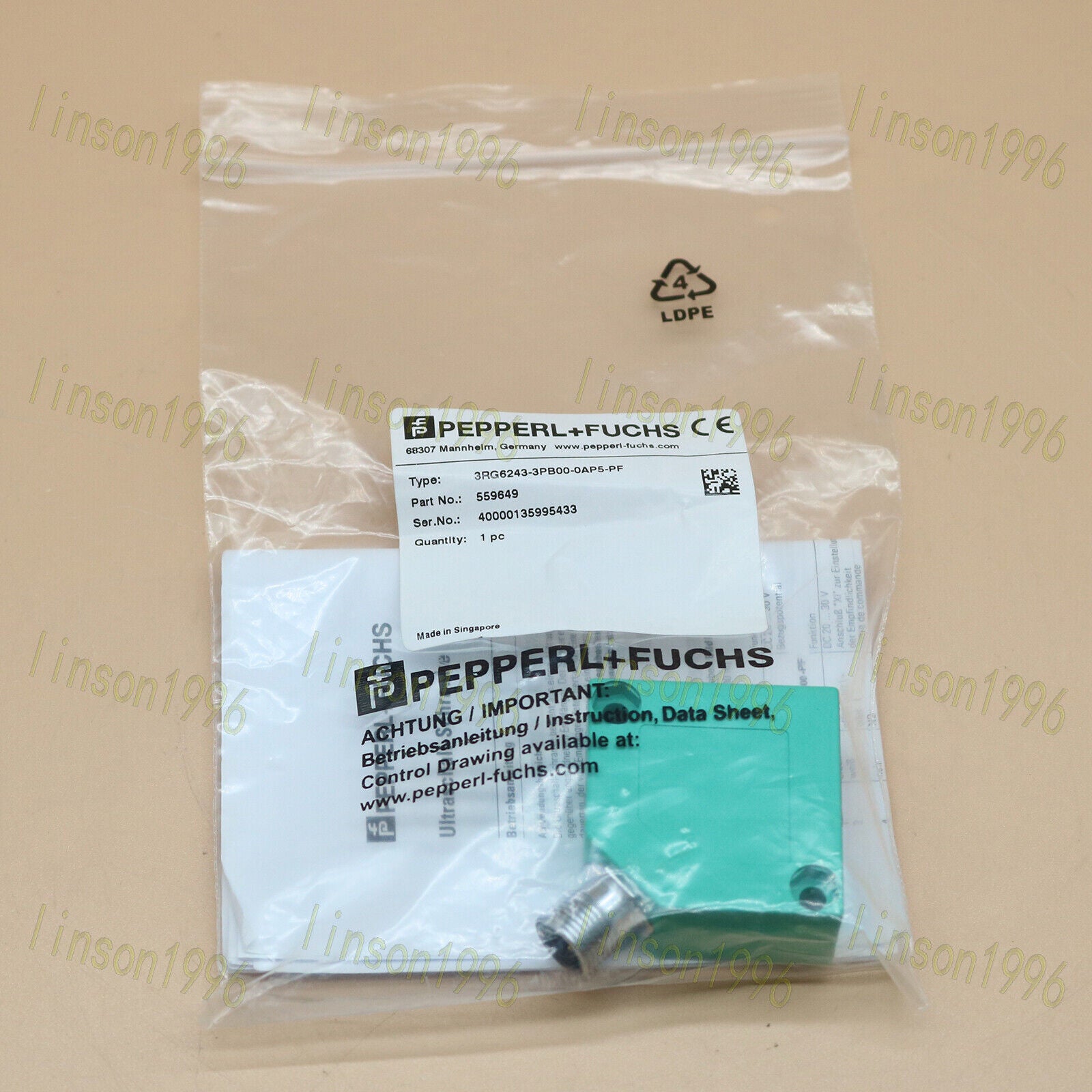 new FOR Pepperl+Fuchs Proximity Switch Sensor 3RG6243-3PB00-0AP5-PF - KOEED