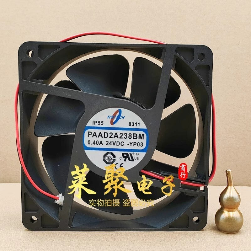 NSTECH PAAD2A238BM-YP03 12038 DC24V 0.40A 12CM 2-Pin Cooling Fan