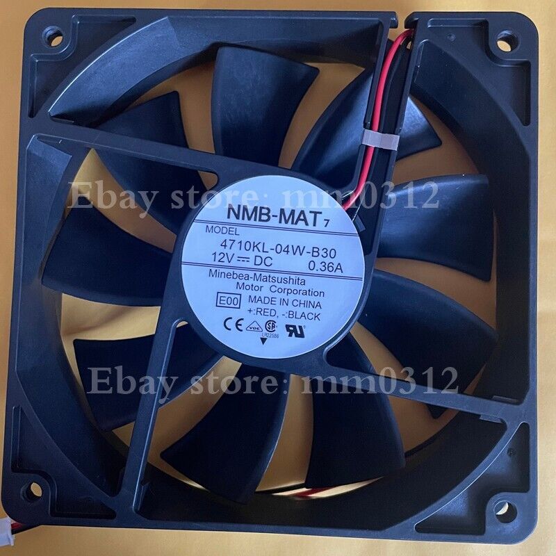 new 1pcs NMB 4710KL-04W-B30 12025 12CM 0.36A 12V box cooling fan 2pin