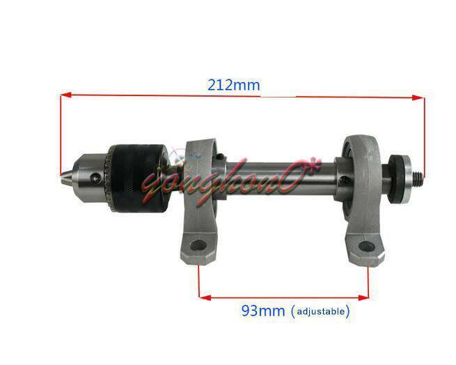 new DIY Spindle Chuck Bearing Seat Pulley Bench Saw Drill Woodworking Rotary Lathe - KOEED