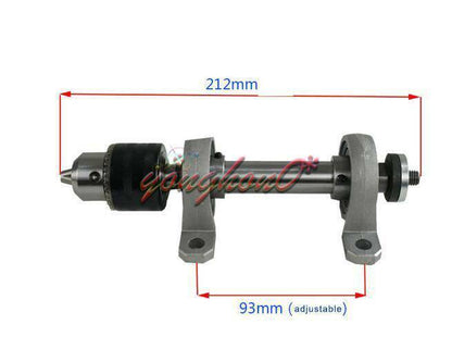 new DIY Spindle Chuck Bearing Seat Pulley Bench Saw Drill Woodworking Rotary Lathe - KOEED