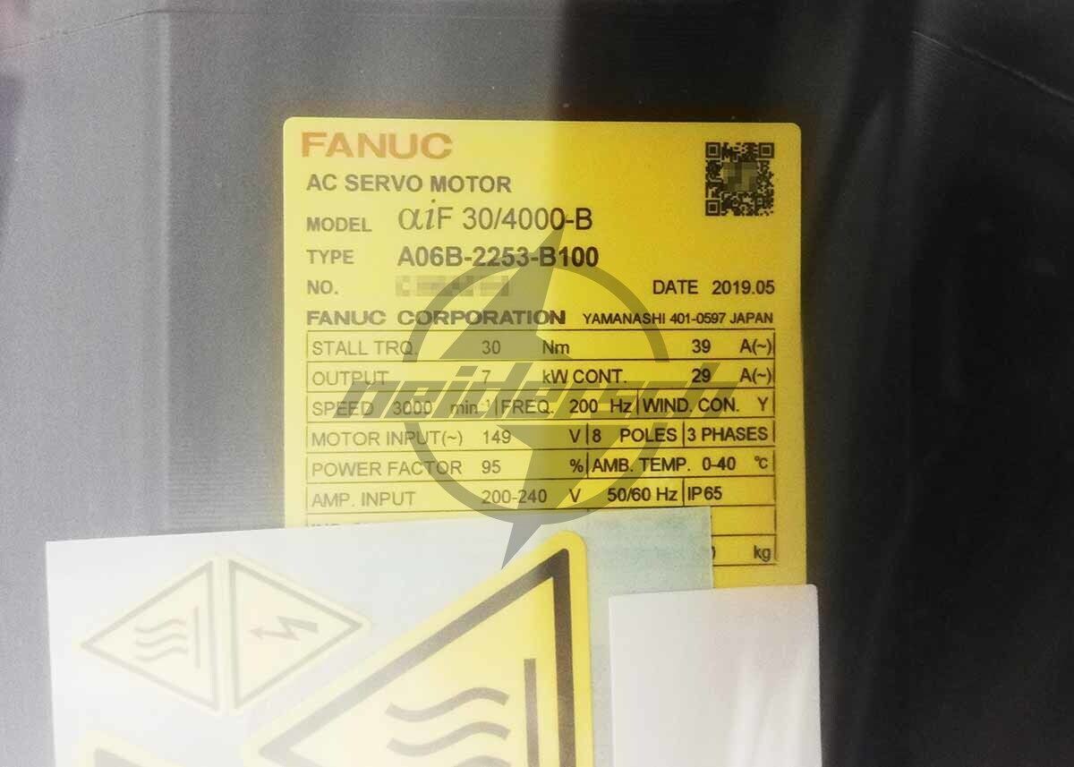 Fanuc A06B-0253-B100 AC Servo Motor - FANUC
