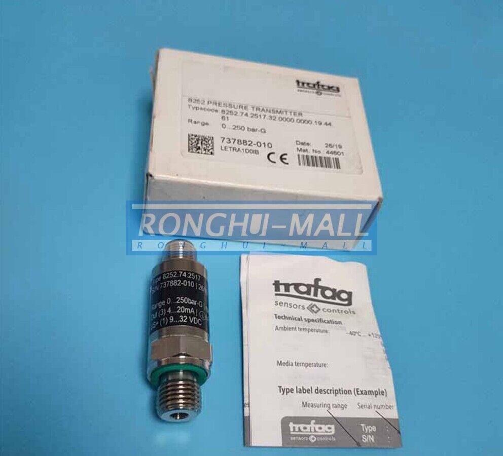 ONE For TRAFAG 8252.74.2517 Pressure sensor 4-20mA 0-250bar #SK