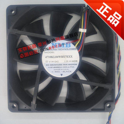 NMB 4710KL04WBX7EXX 12025 12V 1.32A 4-wire high air volume chassis cooling fan