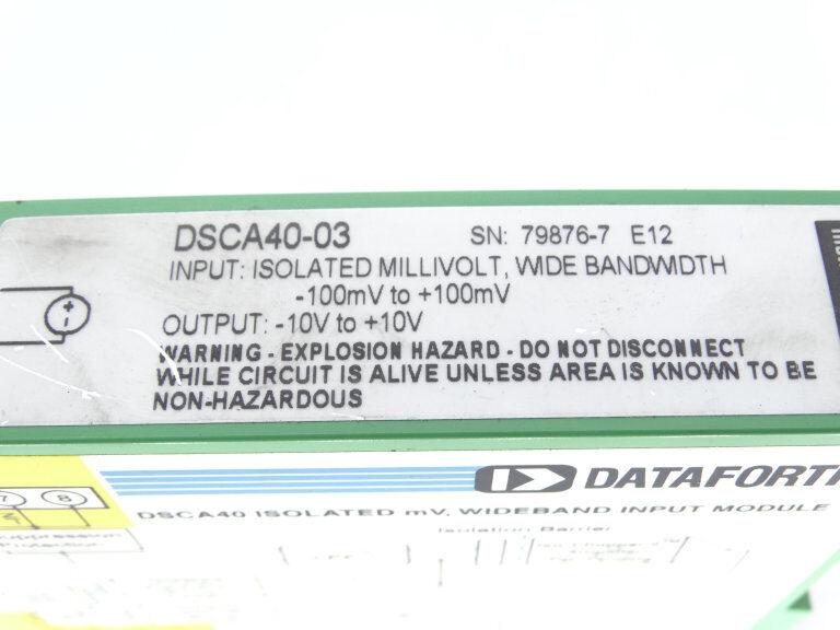 DATAFORTH DSCA40-03 Signal Conditioner - High-Quality Signal Conditioning Solution - DATAFORTH