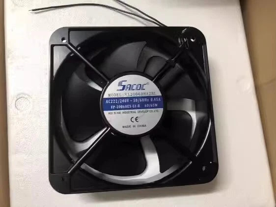 SACOC SA20060HA2BL AC220V/240V 0.45A 65W 20CM Axial Cooling Fan