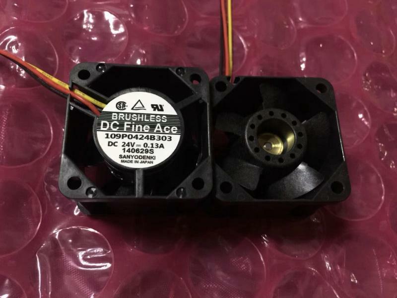 1pcs SANYO 109P0424B303 4028 24V 0.13A 4 cm 3-wire cooling fan