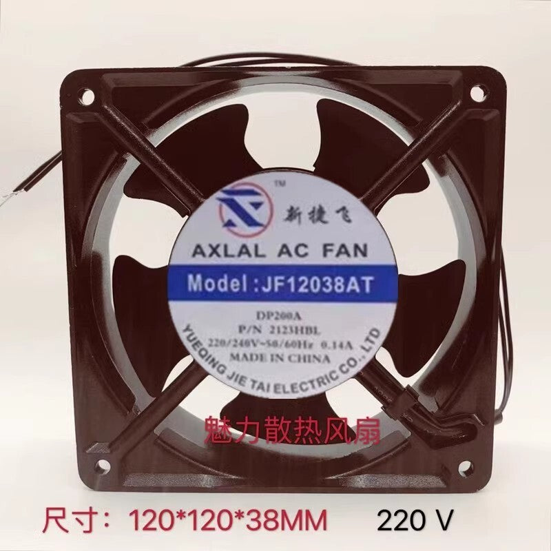 1PCS JF12038AT DP200A 2123HBL 220/240V 0.14A 12CM Axial Cooling Fan