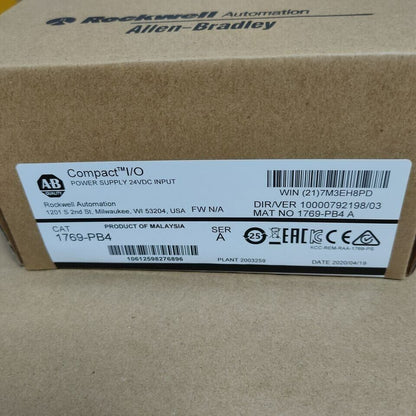 Allen-Bradley 1769-PB4 CompactLogix Power Supply, Factory Sealed - ALLEN-BRADLEY