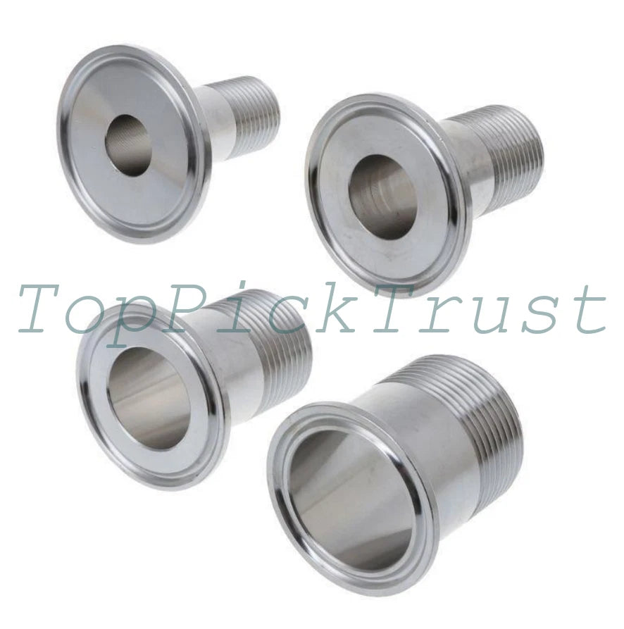 Steel Sanitary Male Threaded Ferrule Pipe Fitting Tri Clamp Adapter 304Stainless