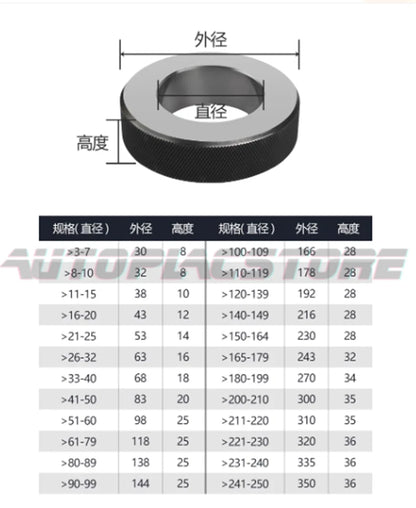 1pc Smooth ring gauge Inner diameter calibration ring gauge diameter: 46mm #au