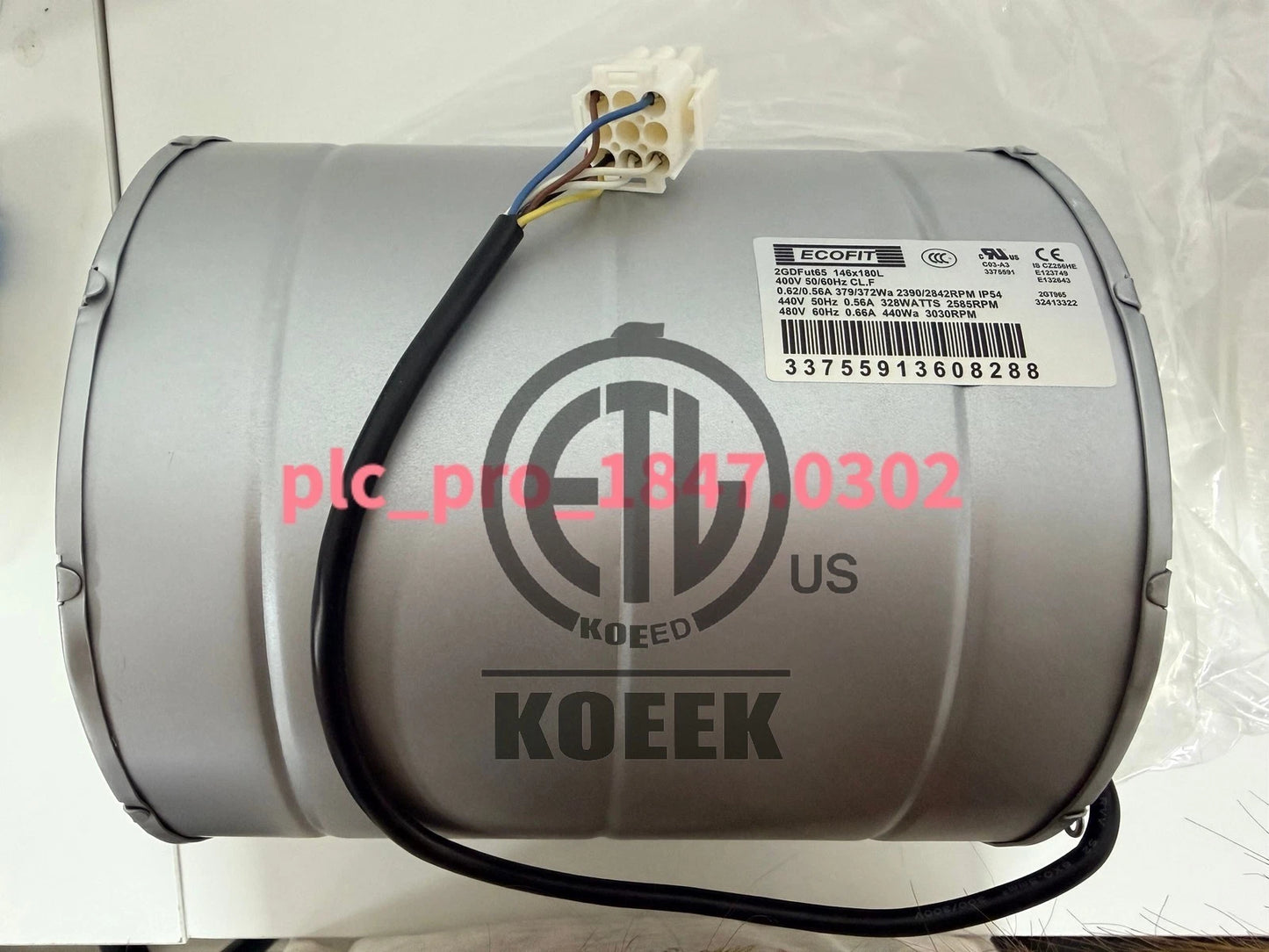 1PC Schneider Ecofit 2GDFUT65 Inverter Fan ATV71/61 VZ3V1212 Fan 400V 350W