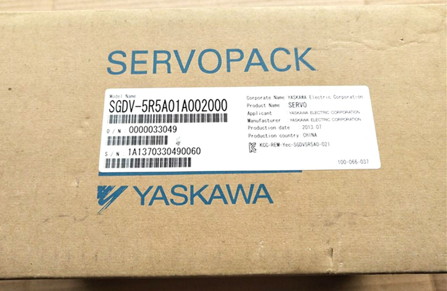 1PC Yaskawa SGDV-5R5A01A002000 Servo Drive - YASKAWA