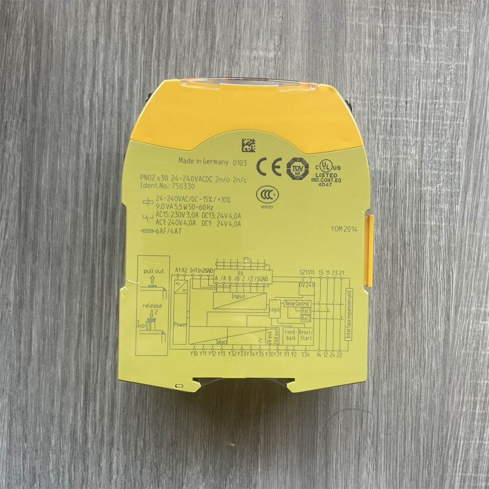 750330 Safety Relay Module For Pilz PNOZ s30 24-240VACDC 2 2