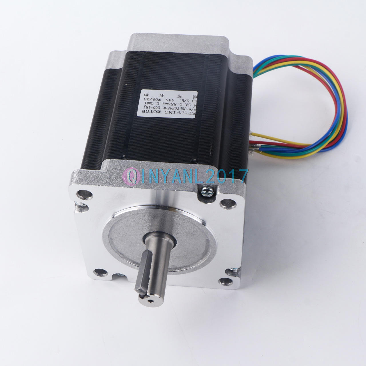 new 2-Ph Stepper Motor 86BYGH450B-06D-15J Shaft 12.7mm with Slot 86BHH114-500A-32E - XYZ MOTOR