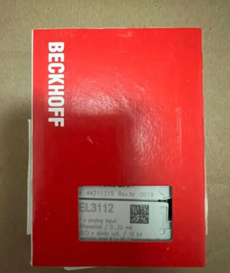 Beckhoff EL3112 PLC Module | Analog Input Module | In-Box Solution - BECKHOFF