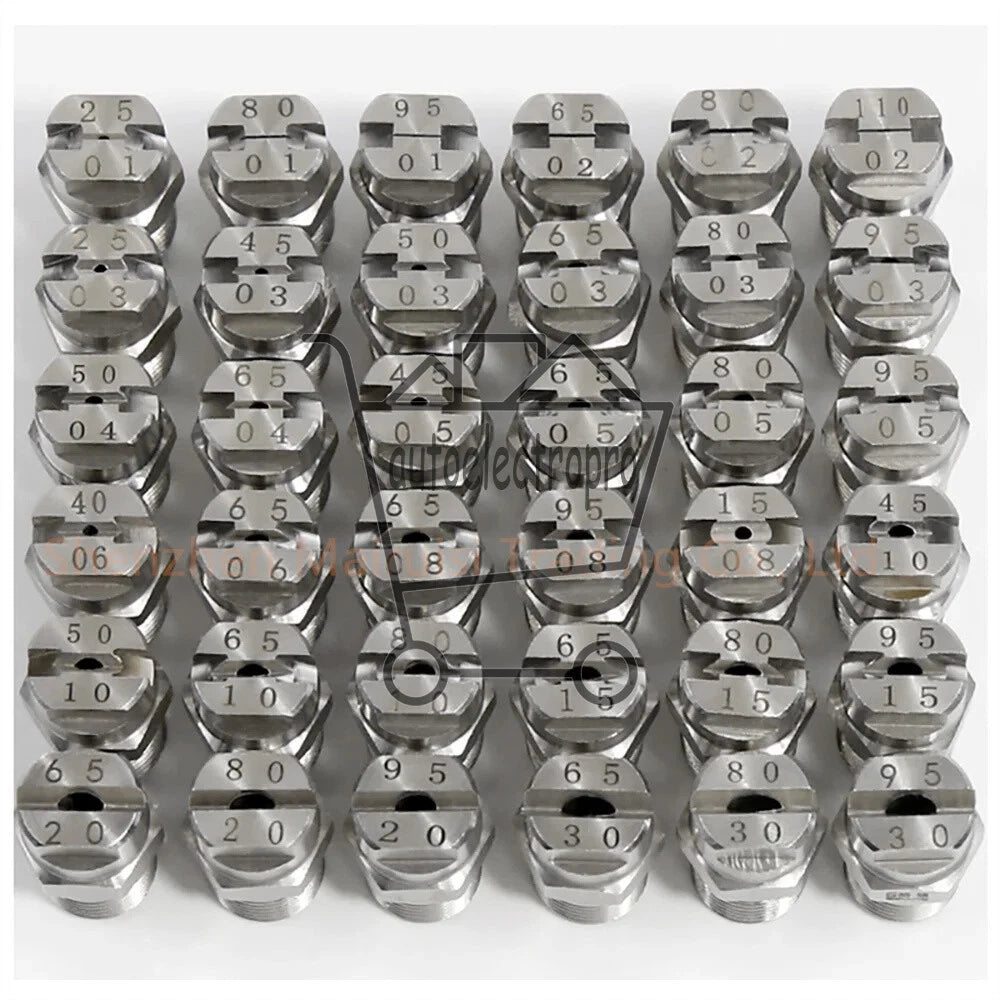 20 pieces 1/4" Vee Jet Flat Fan Spray Nozzle Industrial factory Cleaning Dusting