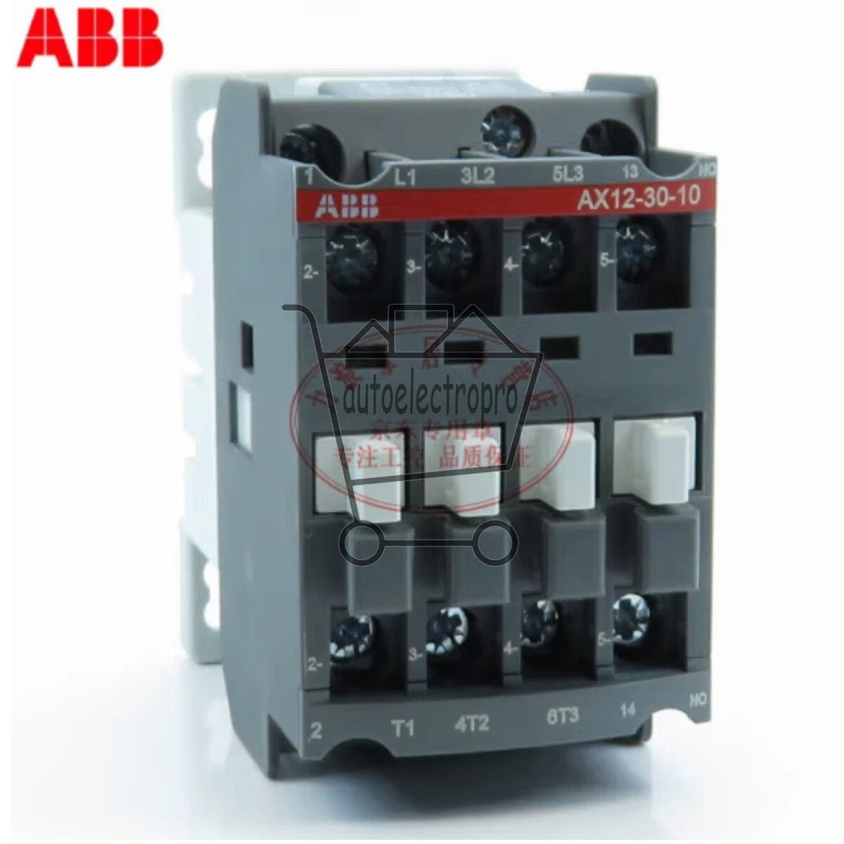 ABB AC Contactor AX12-30-10 AX12-30-01 AC24V 48V 110V 220V 380V 12A AX Series