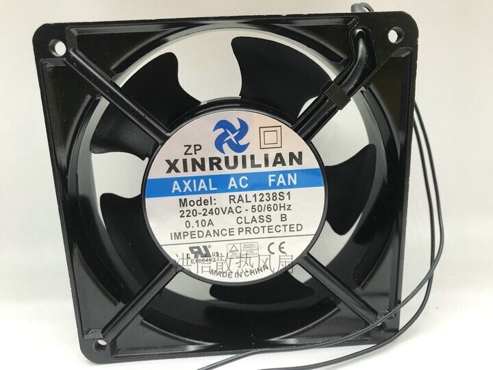 new 1 PCS XINRUILIAN FAN  RAL1238S1 AC220-240V 0.10A 2 WIRE 120*120*38MM cooling fan