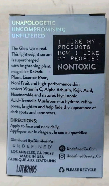 3x Undefined R&R Day Serum - 1 fl oz ea. Brightening & Pore Refining 💥