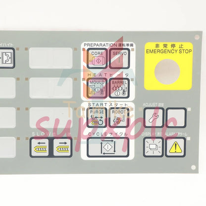 Toshiba injection molding machine INJECTVISOR V50 Operating Membrane Overlay 1PC