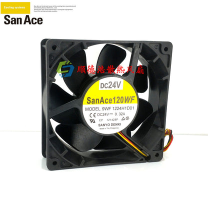 Sanyo SANACE120WF 9WF1224H1D01 12CM DC24 0.32A 120*120*38mm Inverter cooling fan