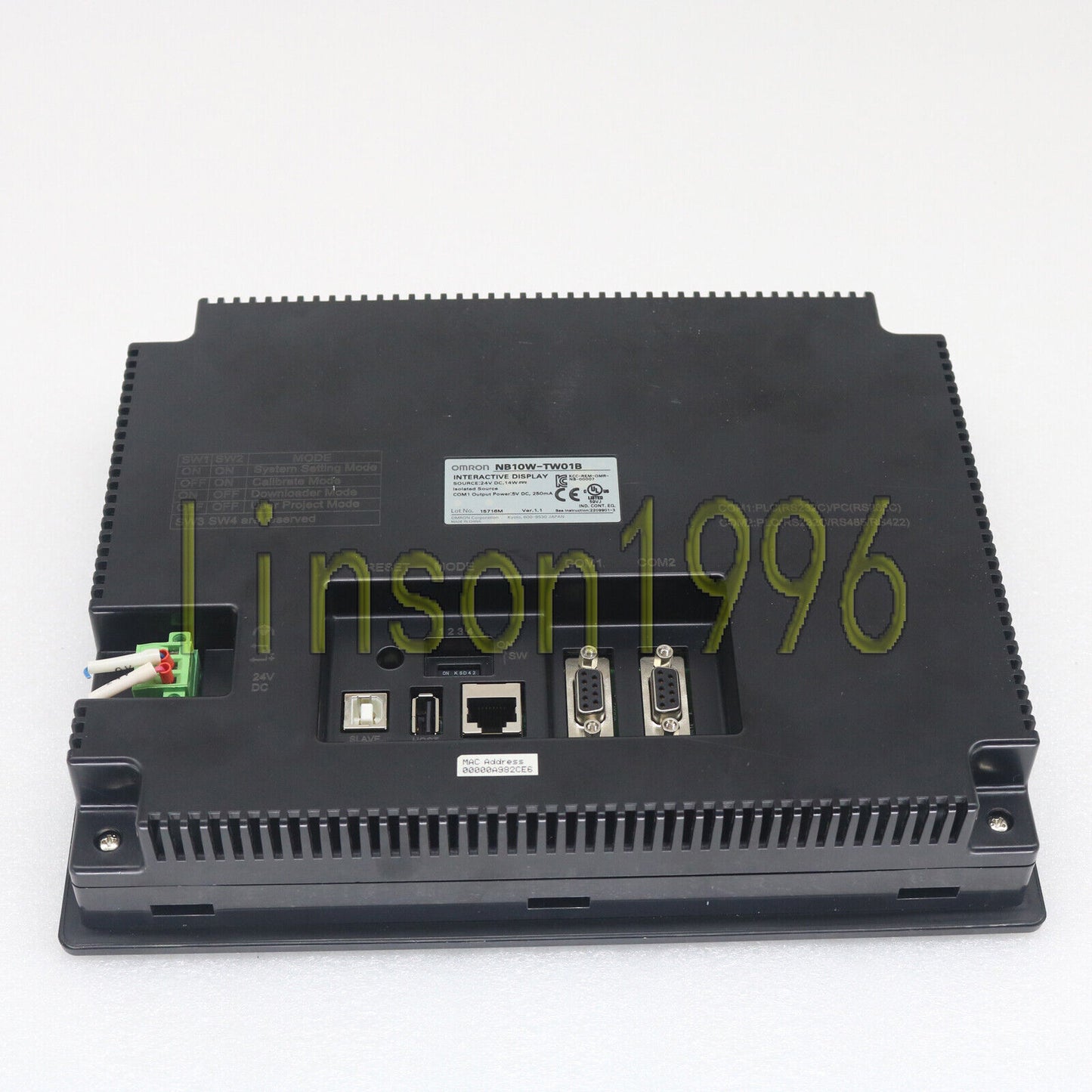 Omron Touch Screen NB10W-TW01B Tested Good Condition - OMRON
