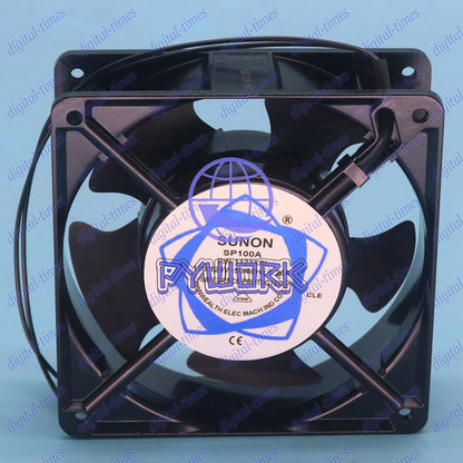 SUNON 12038 SP100A P/N 1123XSL 115V 0.26A 12CM aluminum frame cooling fan
