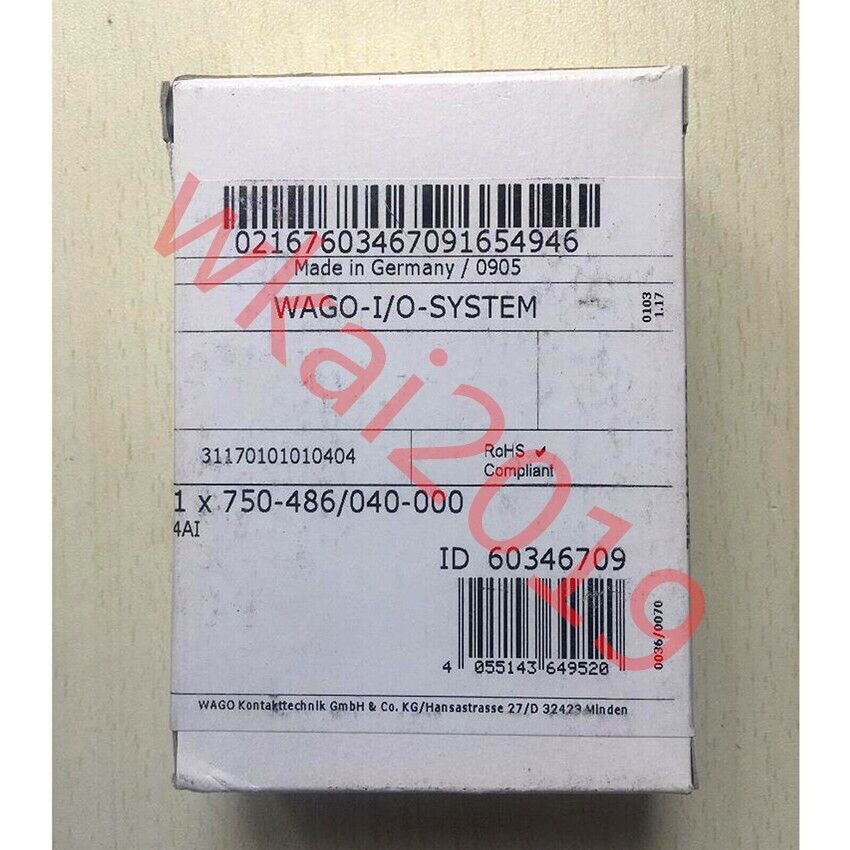 new In Stock & Wago 750-486/040-000 Buscoupler DeviceNet Module PLC - WAGO