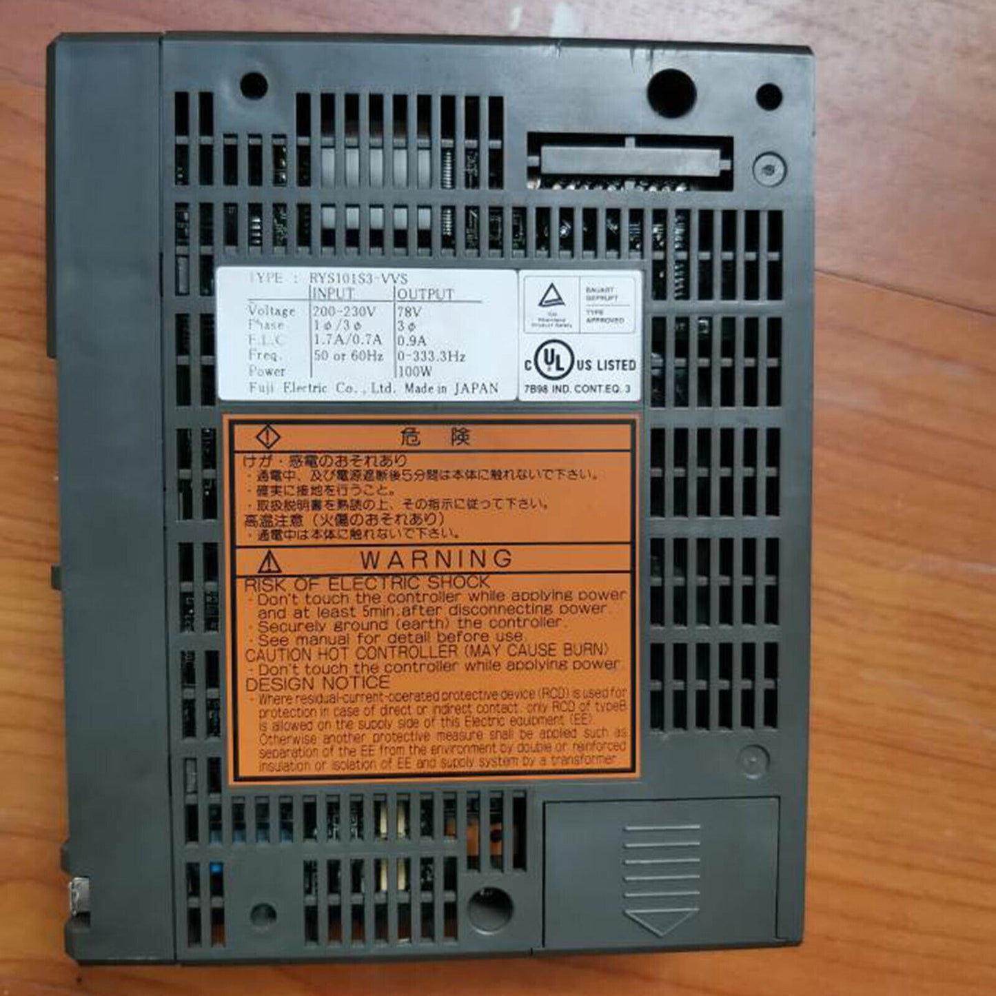Used 1-PC Servo Drive RYS101S3-VVS – Brand Name - FUJI