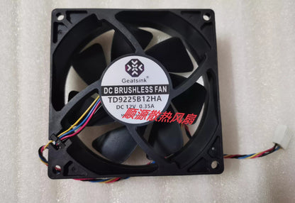 Geatsink TD9225B12HA 9025 DC12V 0.35A 4-Wire PWM Server Cooling Fan