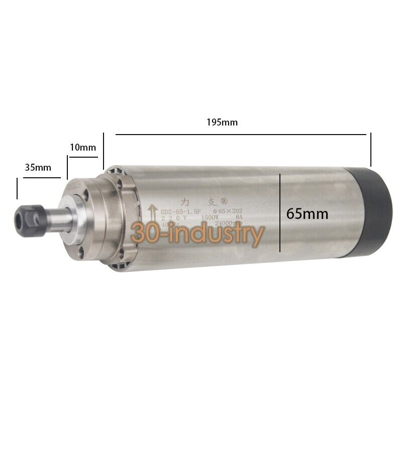 GDZ-65-1.5KW 220V High-Speed Engraving Spindle Motor - KOEED