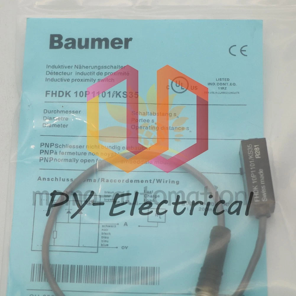 Baumer FHDK 10P1101/KS35 Photo Electric Sensor, 10-30VDC