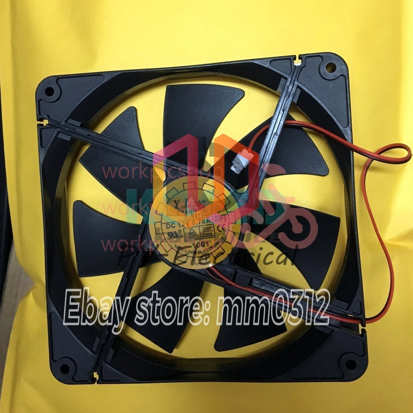 1pcs Yate Loon D14BH-12 DC 12V 0.70A 2pin 140*140*25mm cooling fan