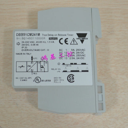 New Carlo Gavazzi Relay DBB51CM241M: True Delay on Release Timer - CARLO GAVAZZI