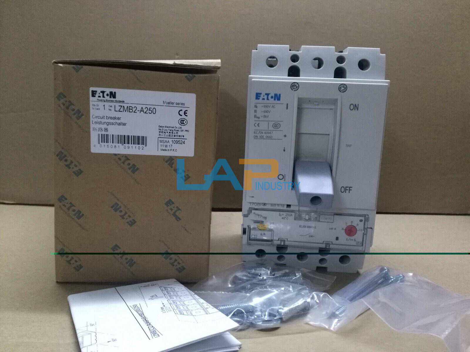 new  EATON MOELLER Molded Case Circuit Breaker LZMB2-A250