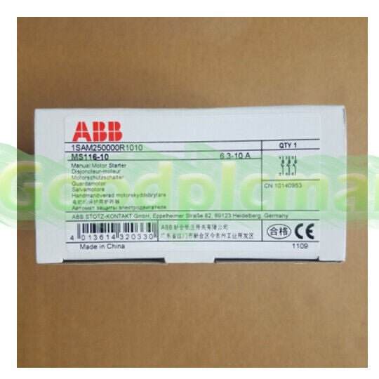 ABB MS116-10 6.3-10A Motor circuit breaker 1Pcs/