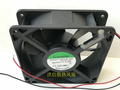 1pcs SUNON KD2412PLB-6A DC24V 3.0W 12038 Silent Cooling Fan