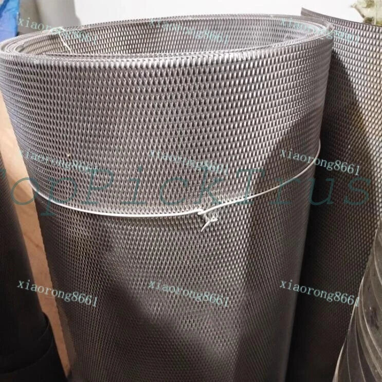 1PC Metal Titanium Mesh Sheet Perforated Plate Expanded 300mm X 300mm X 1mm