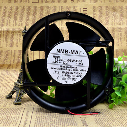 new NMB 5920PL-05W-B60 17251 24V 1.25A 2-wire aluminum frame Inverter Cooling fan - NMB