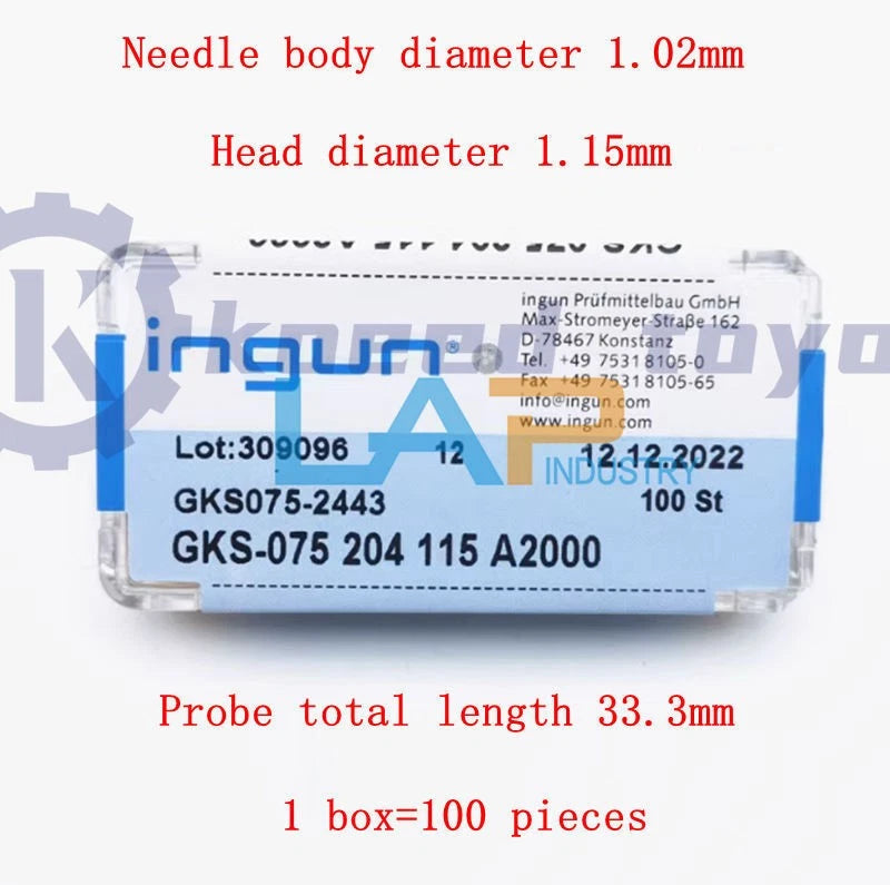 Qty:100/Box For GKS 075 204 115 A 2000 Test Probes 075MIL～