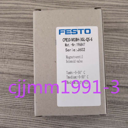 New FESTO Solenoid Valve CPE10-M1BH-3GL-QS-6 - FESTO
