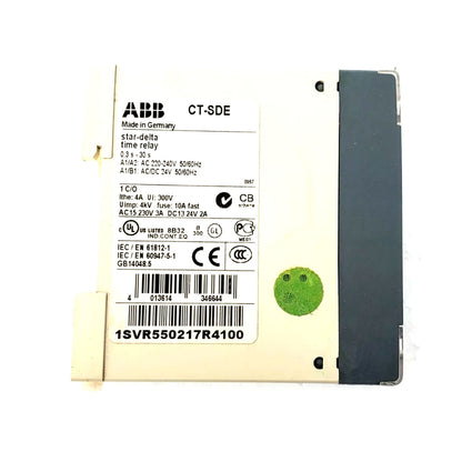 new 1PCS ABB CT-SDE Time Relay, Star-delta 1c/o, 0.3-30s, 24VAC/DC 220-240VAC