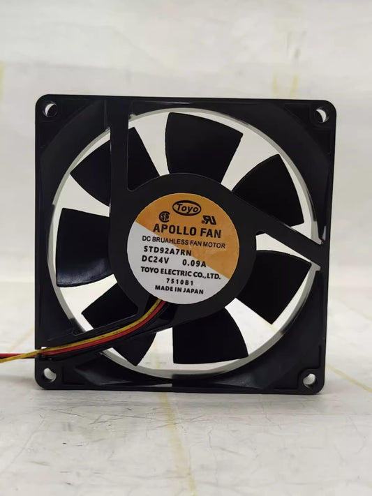 Toyo STD92A7RN DC24V 0.09A 9025 9CM 3-Wire Inverter Cooling Fan
