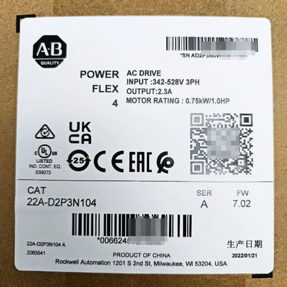 PowerFlex 4 AC Drive 0.75 kW - SEALED MOTOR CO., LTD.