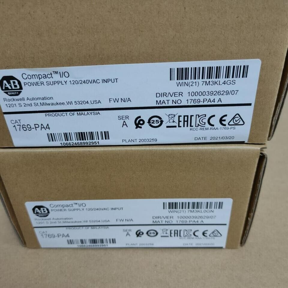 Allen-Bradley CompactLogix Power Supply Module AB 1769-PA4 US Surplus - ALLEN-BRADLEY